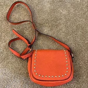 Orange crossbody purse